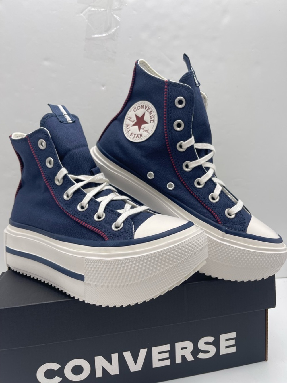 Converse WMNS Chuck Taylor All Star High Top Platform Sneakers Size 7 419252C - Picture 4 of 16